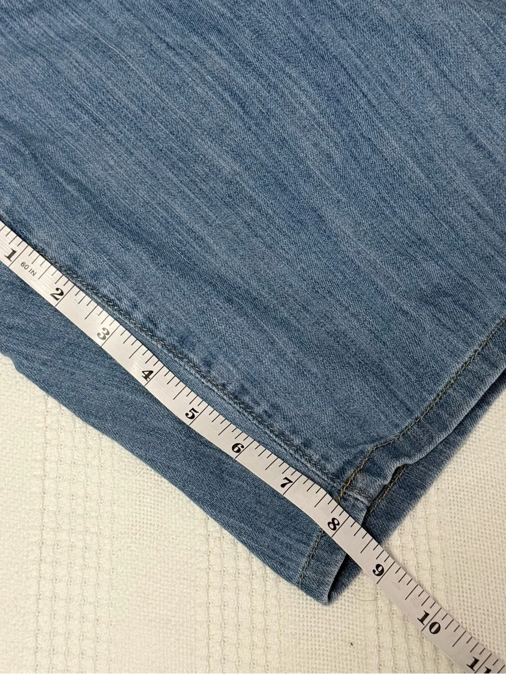 L.L. Bean Light Blue Denim Women's Bermuda Shorts Jorts